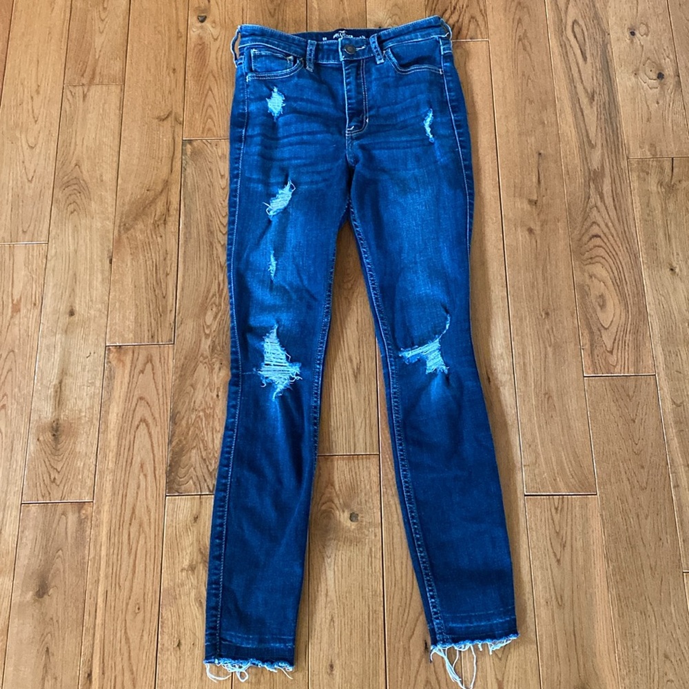 HOLLISTER Super Skinny Distressed Jeans